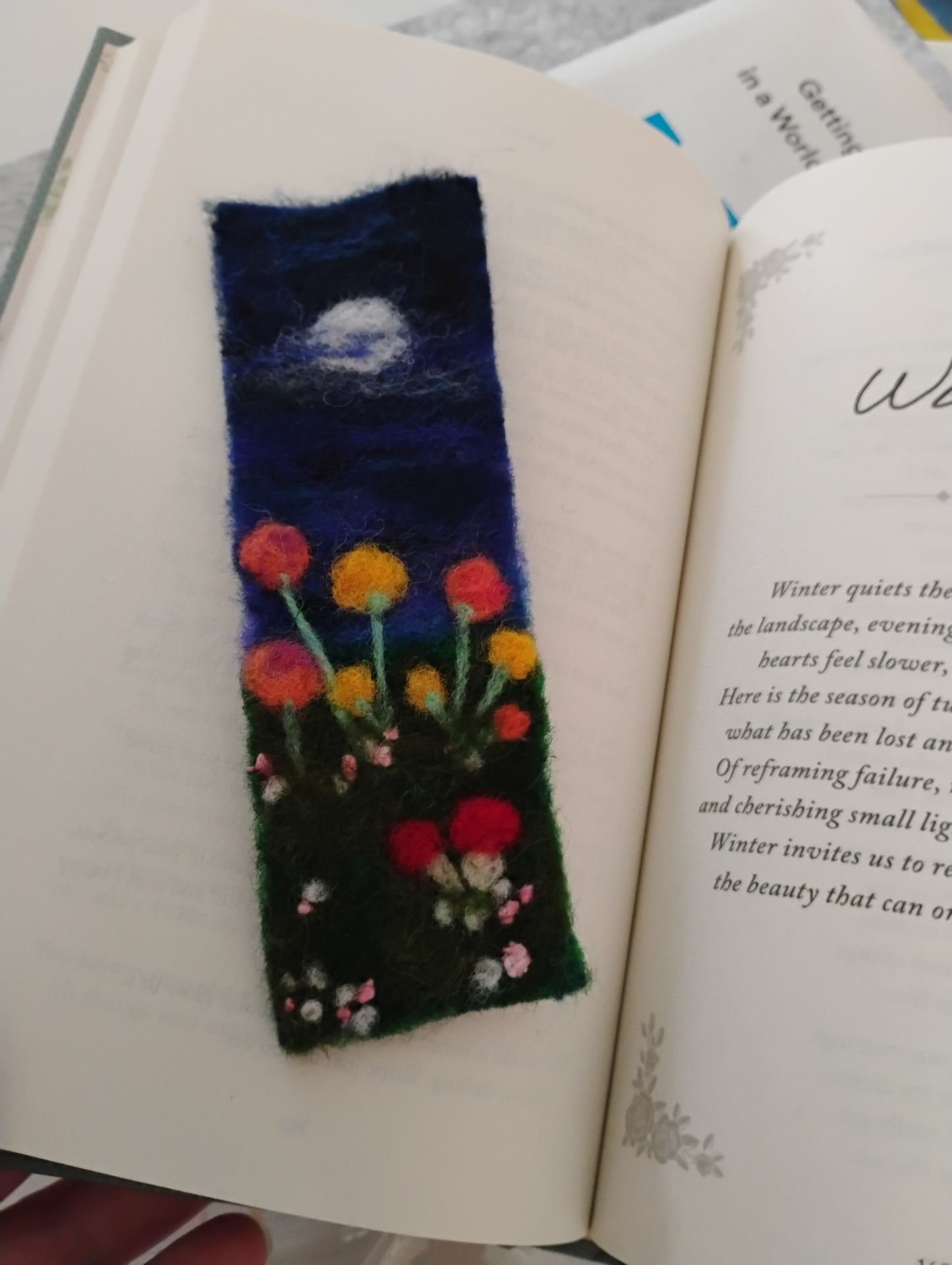 Needle Felt Your Own Bookmark at Blue House Books - Kenosha WI - June 24th
