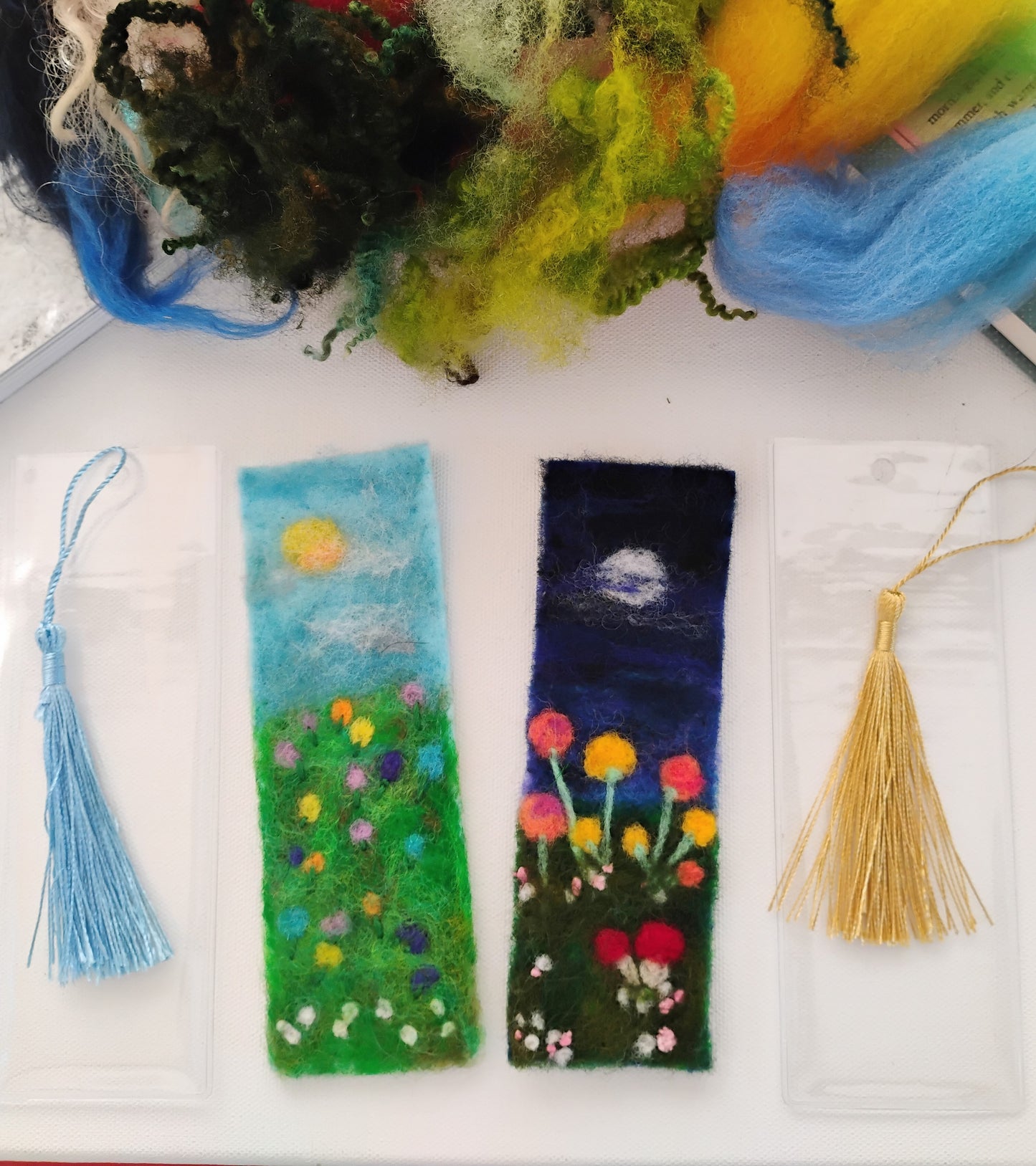 Needle Felt Your Own Bookmark at Blue House Books - Kenosha WI - June 24th