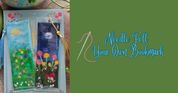 Needle Felt Your Own Bookmark at Blue House Books - Kenosha WI - June 24th