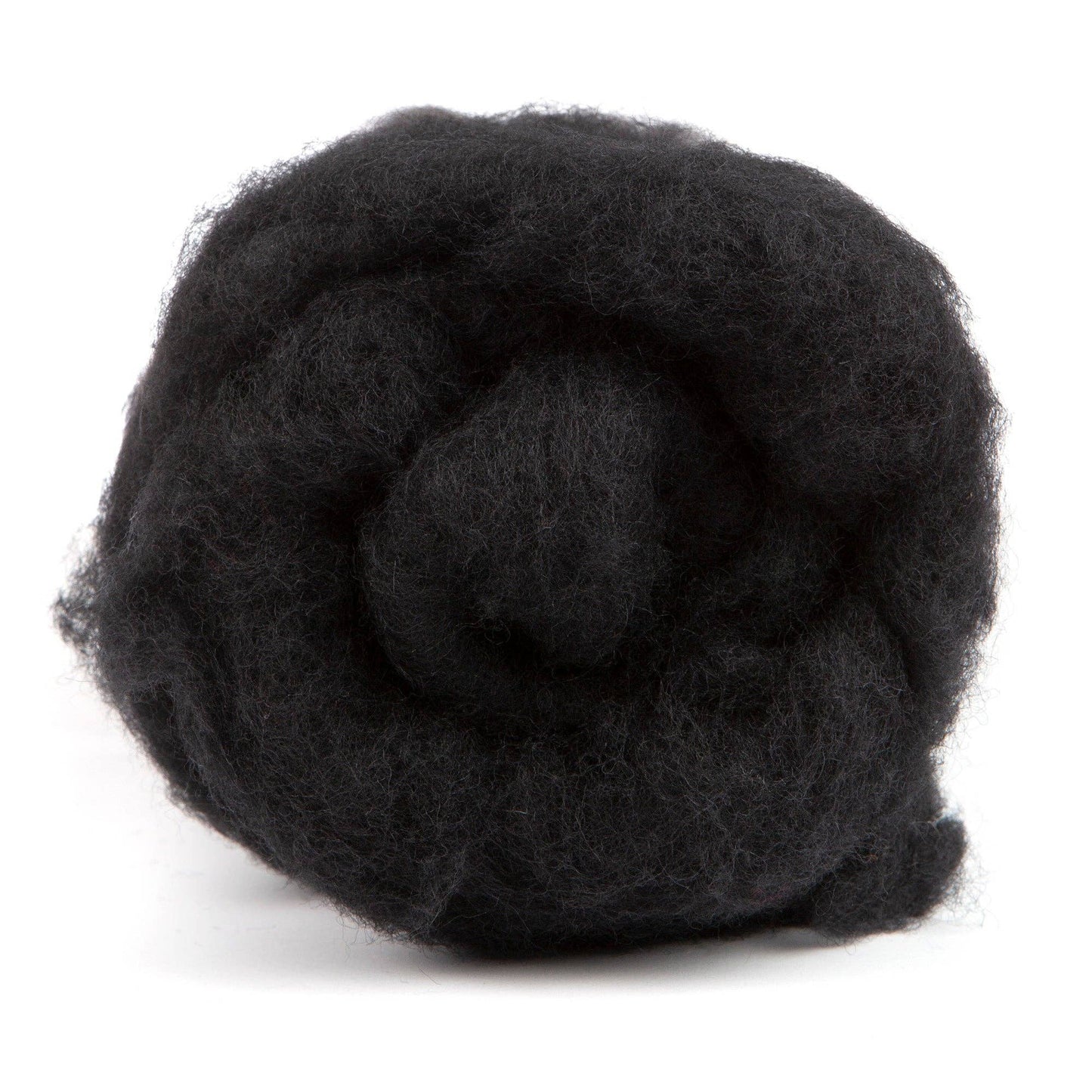 Maori Carded Wool, Ebony Black, 3.5 oz