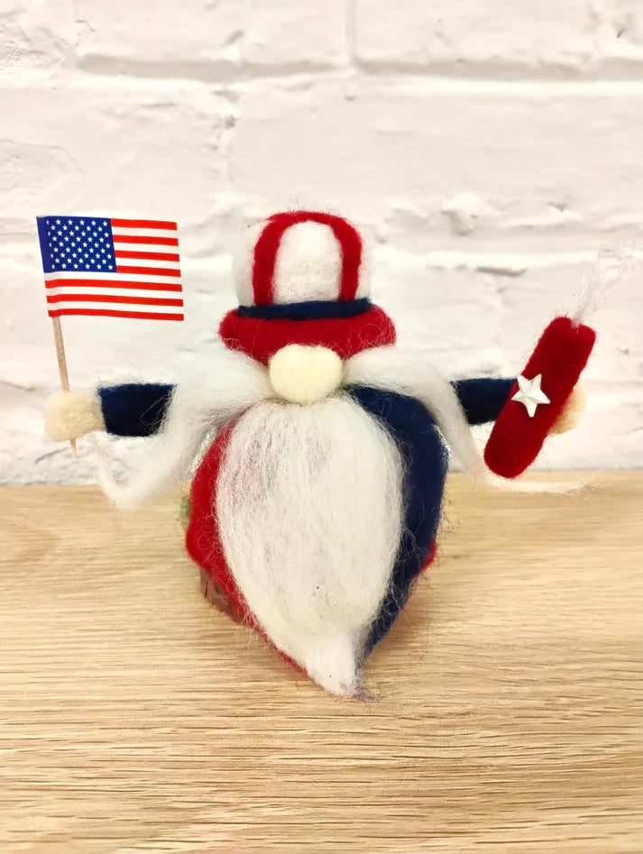 Spirit of 76 Gnome  NEEDLE FELTING WORKSHOP -- At Maxilyn House 6-28-26
